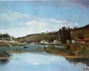 卡米耶 毕沙罗 : The Banks of the Marne at Chennevieres